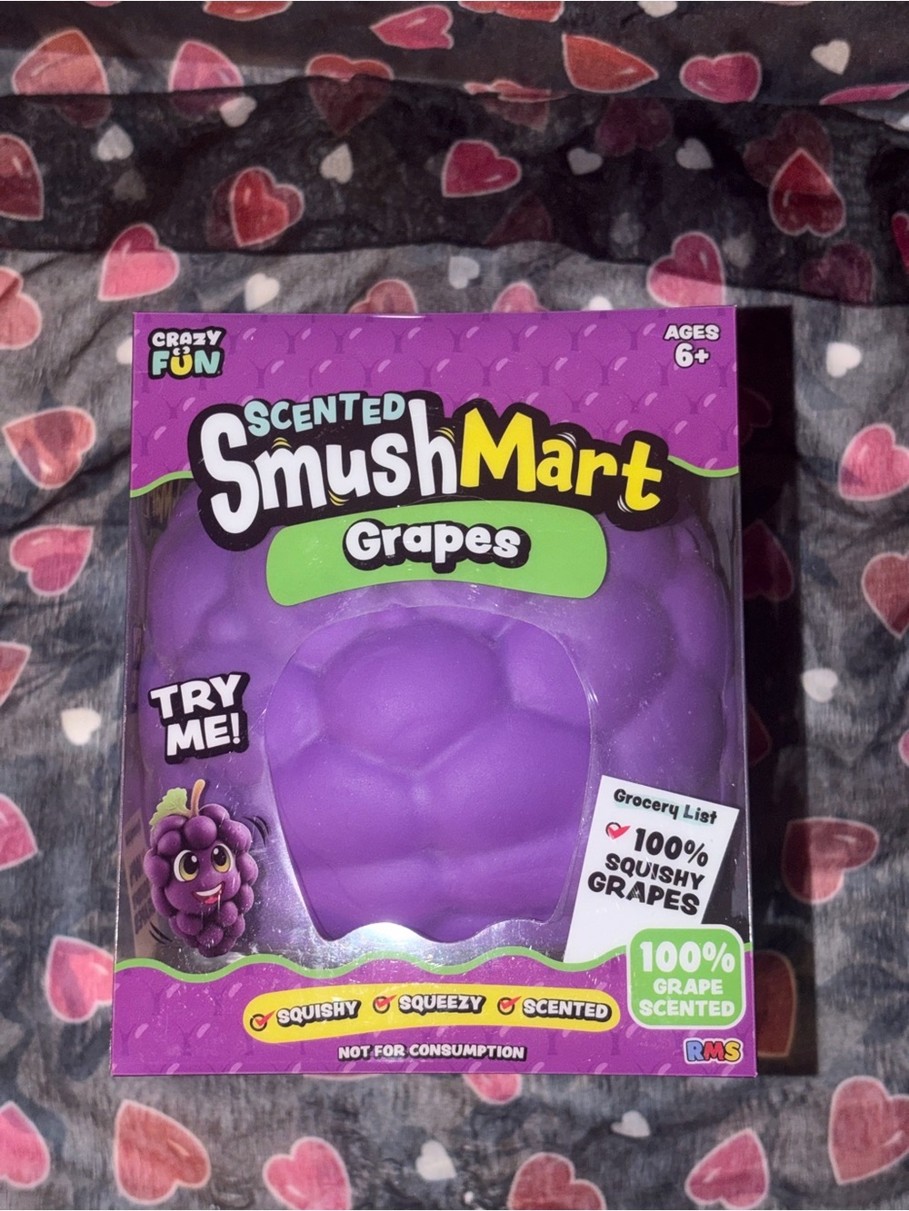 Scented SmushMart Grapes Squishy Toy - Purple